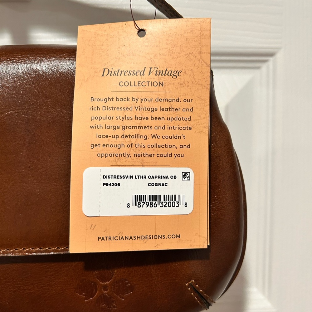 Patricia Nash Rich Brown Leather Crossbody Bag - Picture 7 of 7
